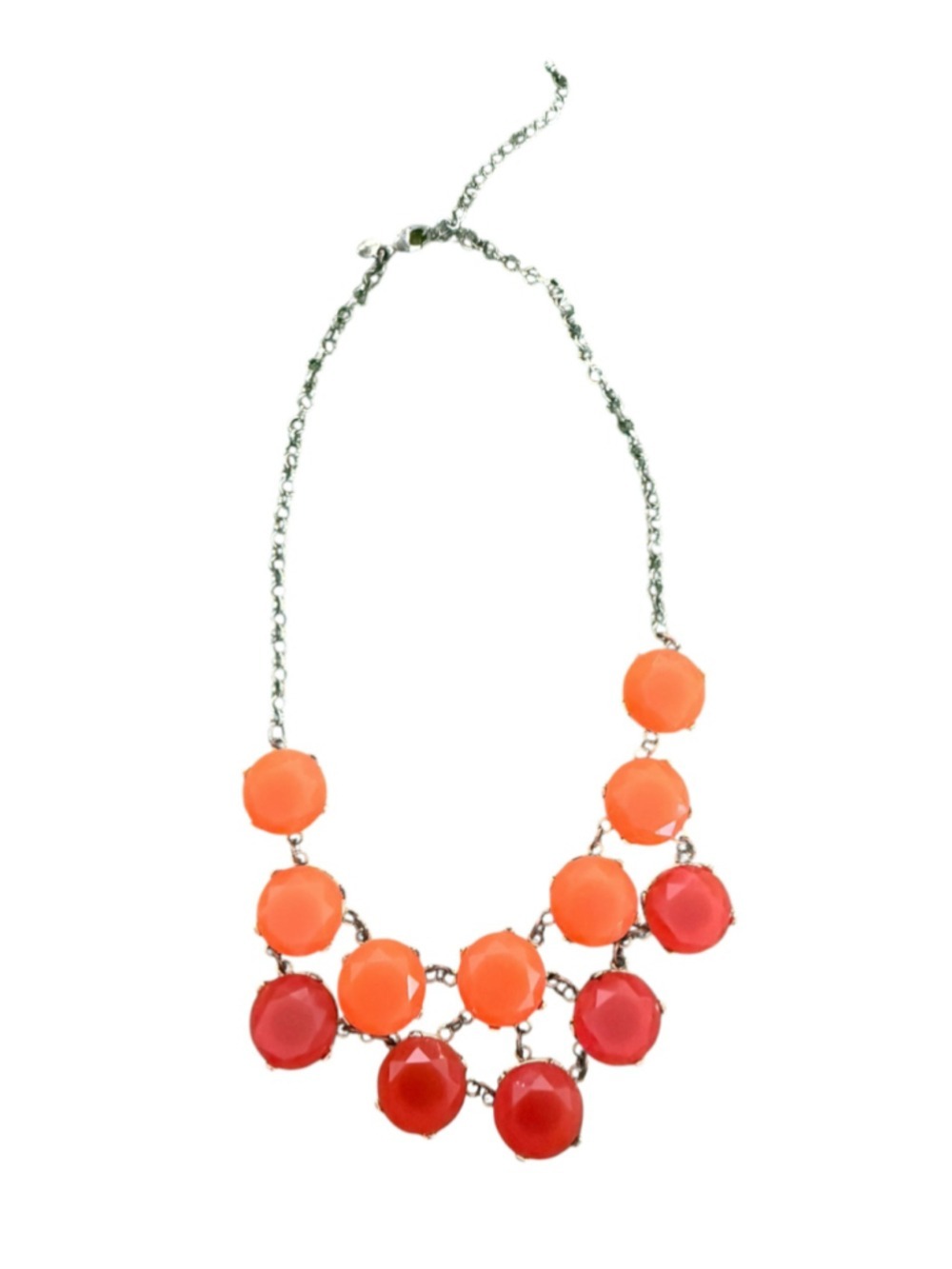 J.Crew Orange Red Statement Necklace